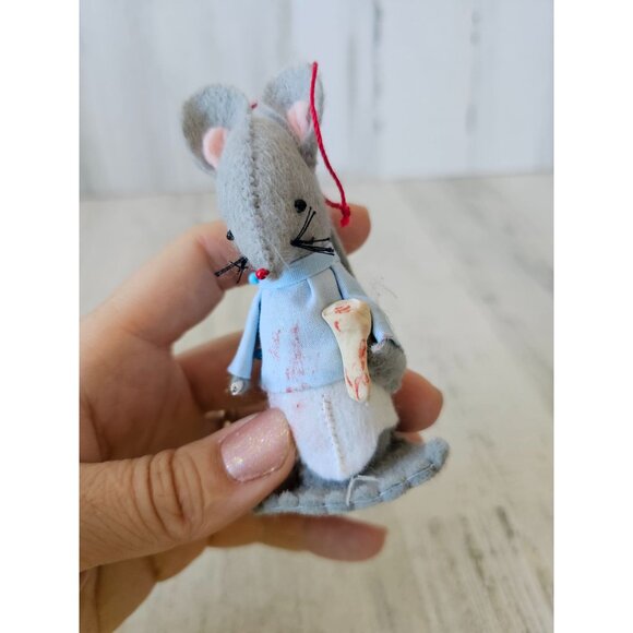 Vintage felt mice dentist Mexico Mexican decor mouse - Picture 11 of 14